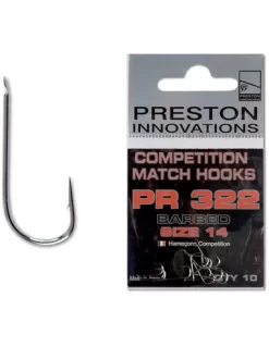 Preston Competition Match Hooks PR 322 Size 24