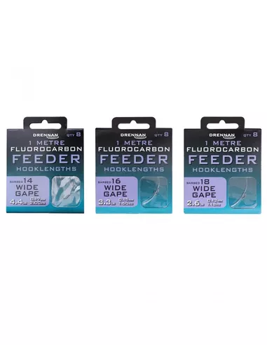 Drennan Fluorocarbon Feeder Hooklengths 1 Drennan Fluorocarbon Feeder Hooklengths