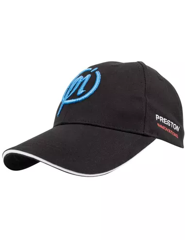 Preston NEW Pi BLACK CAP - WITH WHITE TRIM PEAK 1 Preston NEW Pi BLACK CAP - WITH WHITE TRIM PEAK
