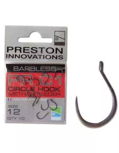 PRESTON CIRCLE METHOD FEEDER HOOKS - SIZE 12 (10) 1 PRESTON CIRCLE METHOD FEEDER HOOKS - SIZE 12 (10)