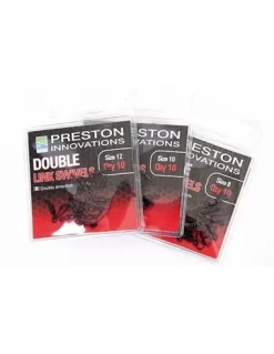 PRESTON DOUBLE LINK SWIVELS - SIZE 10 (10)