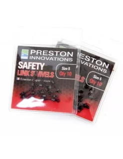 PRESTON SAFETY LINK SWIVELS - SIZE 8 (10)